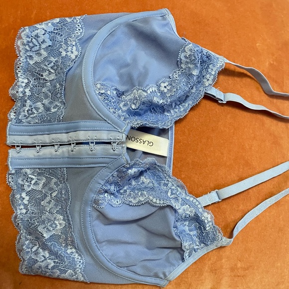 Glassons Tops Glassons Blue Lace Corset Bustier Top Poshmark
